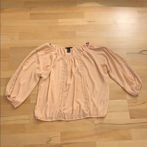 Blush Boho Silk Blouse